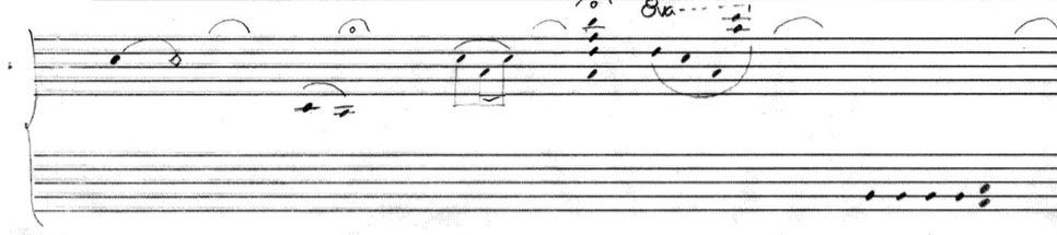 Serie armónica de cantidad de notas